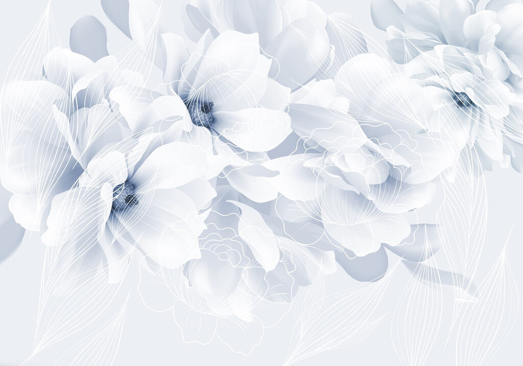 Flori mari și delicate — design complet