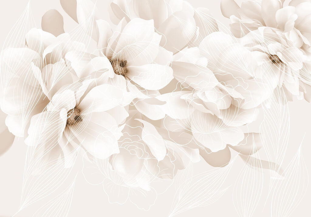 Flori mari și delicate — design complet