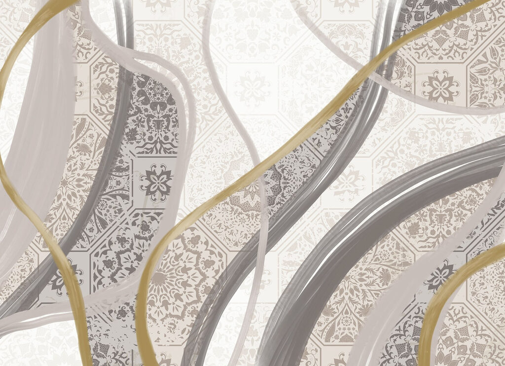 Benzi sinuoase cu ornamente — design complet
