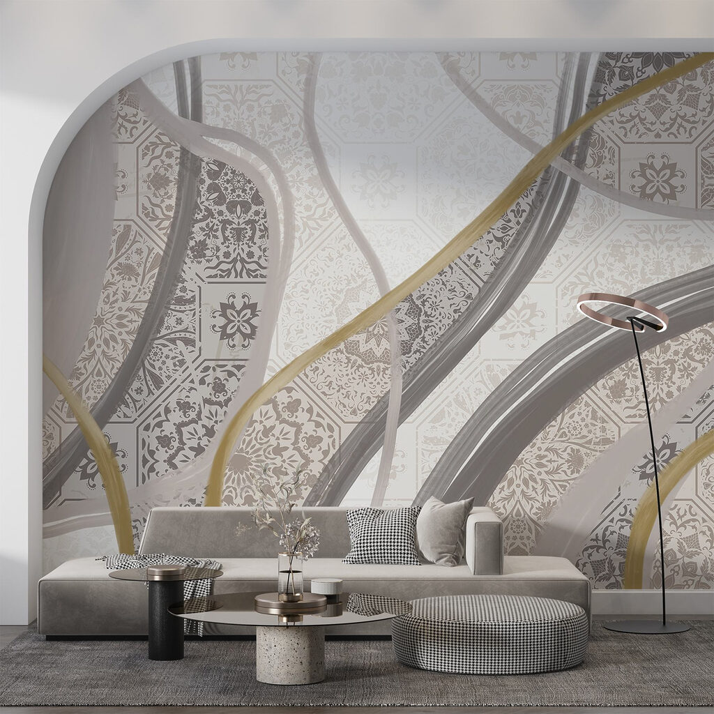 Benzi sinuoase cu ornamente — interior 4