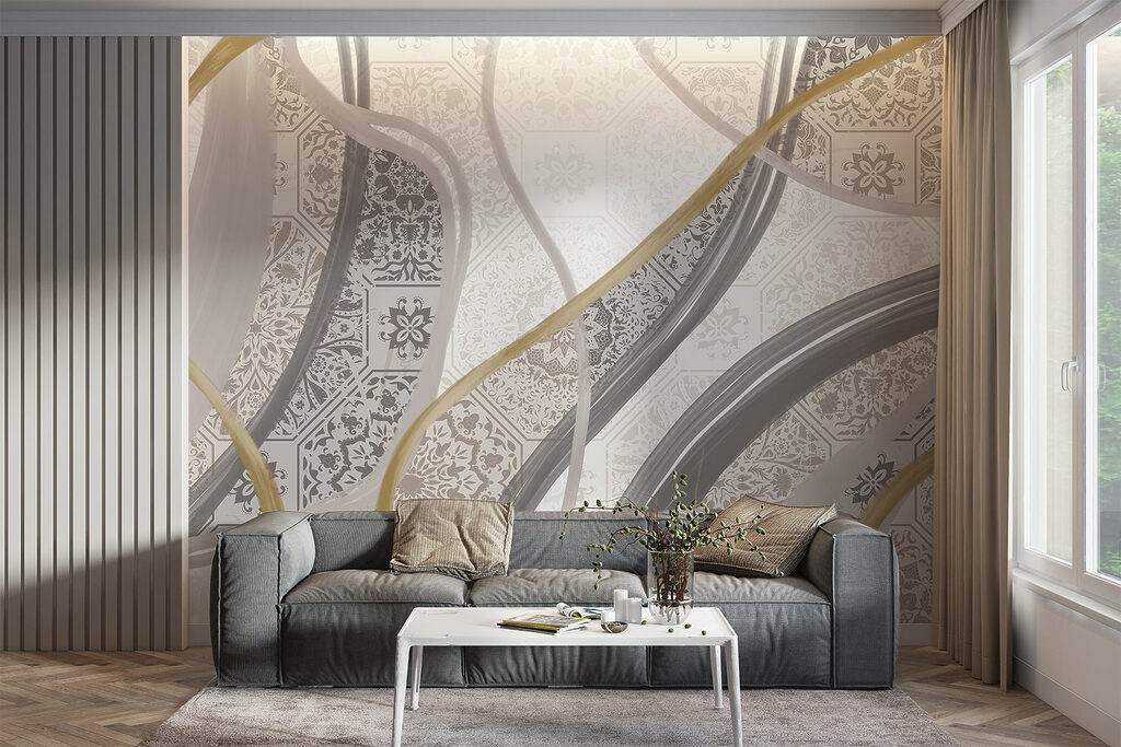 Benzi sinuoase cu ornamente — interior 5