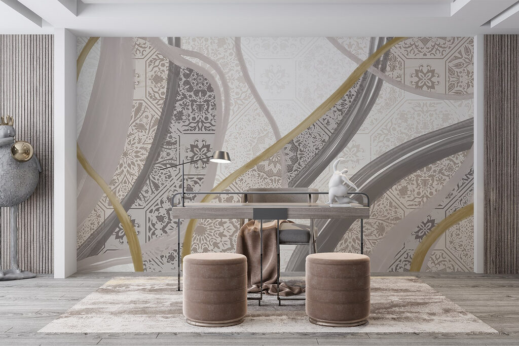 Benzi sinuoase cu ornamente — interior 6
