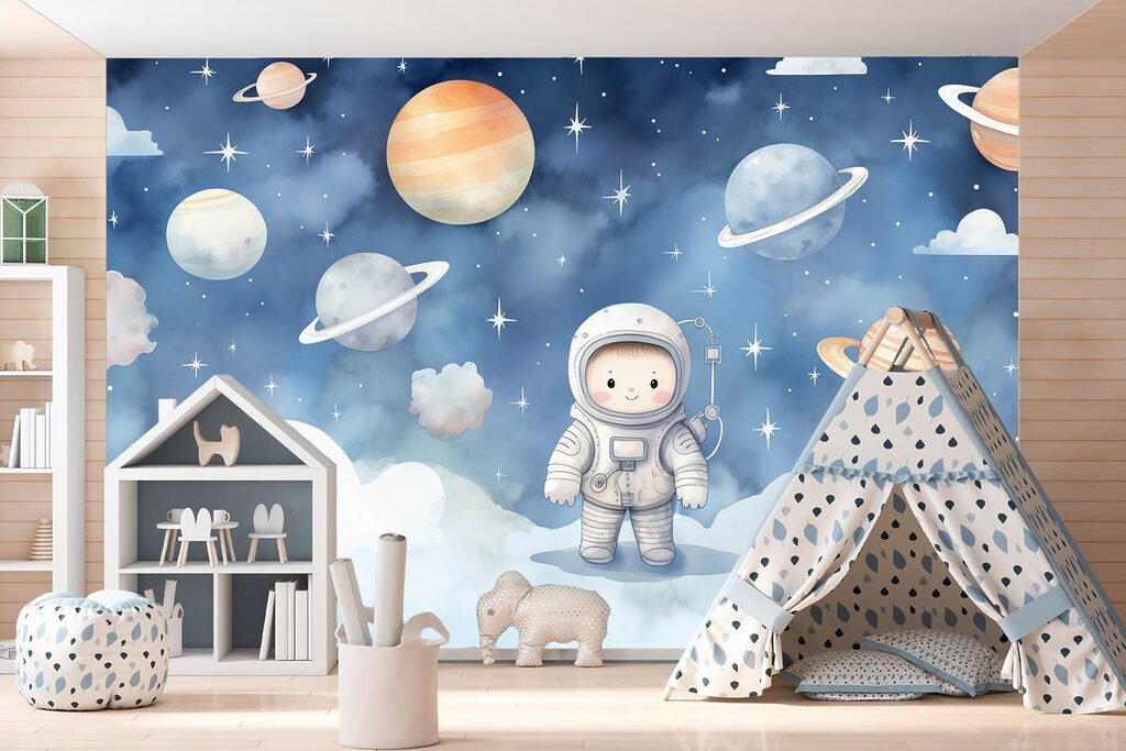 Astronaut deasupra norilor — interior 3