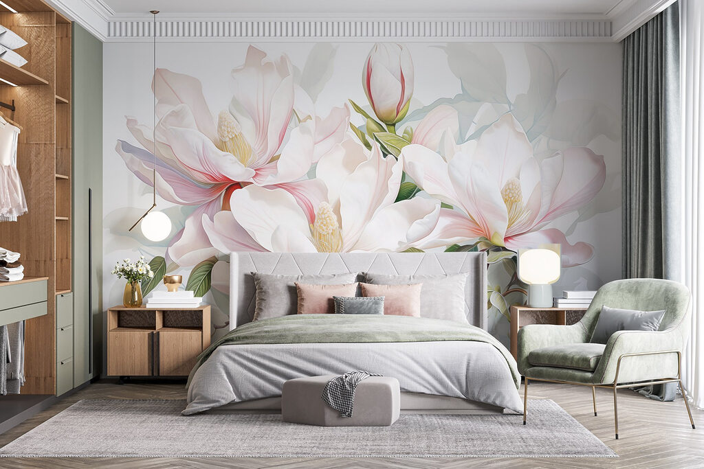 Magnolie în acuarelă — interior 1
