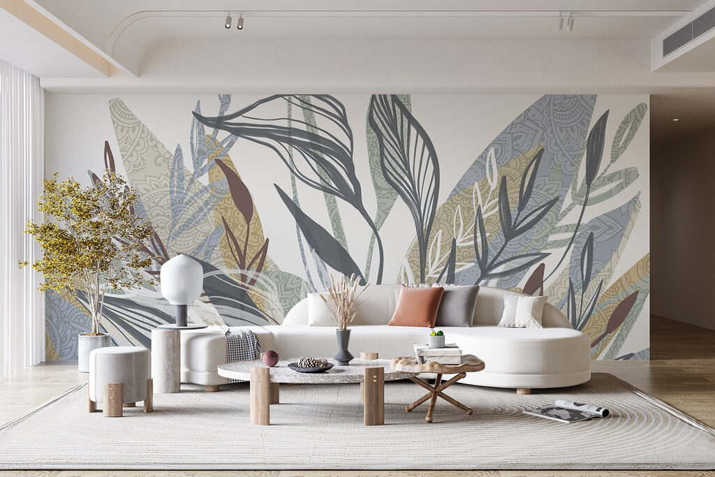Frunze cu contururi întunecate — interior 2