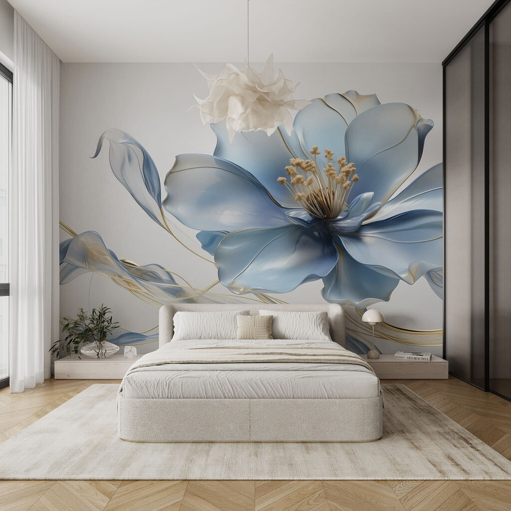 Floare albastră, stamine aurii — interior 1