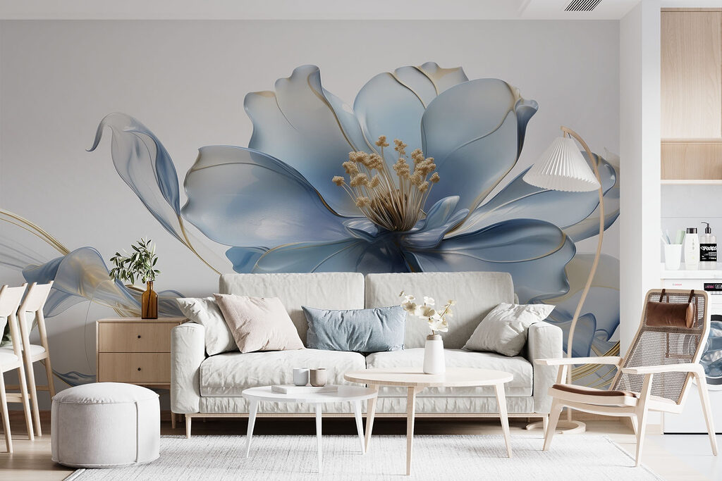 Floare albastră, stamine aurii — interior 2