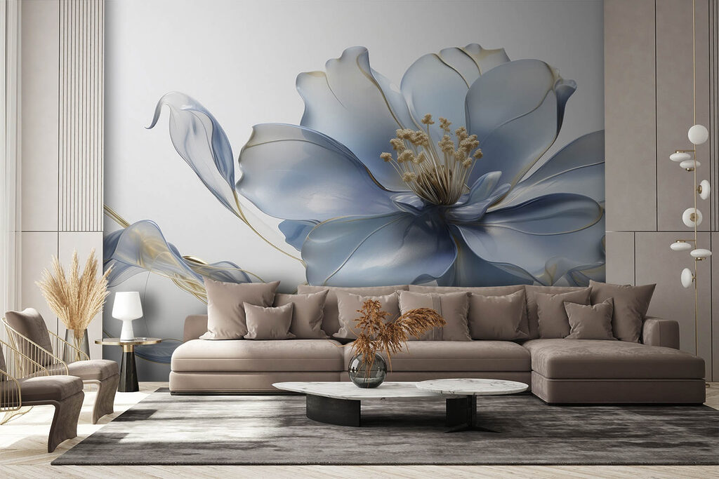 Floare albastră, stamine aurii — interior 3
