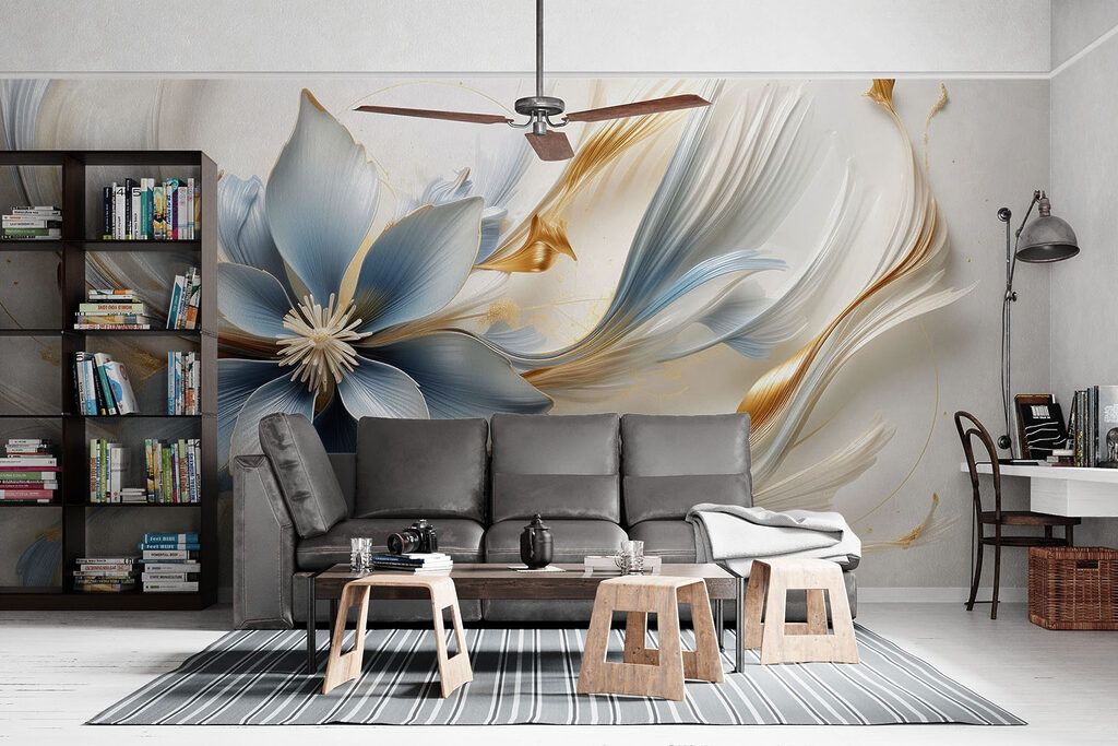 Floare albastră, panglici aurii — interior 3