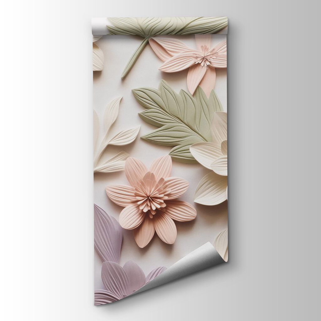 Flori colorate în relief — vizualizare produs