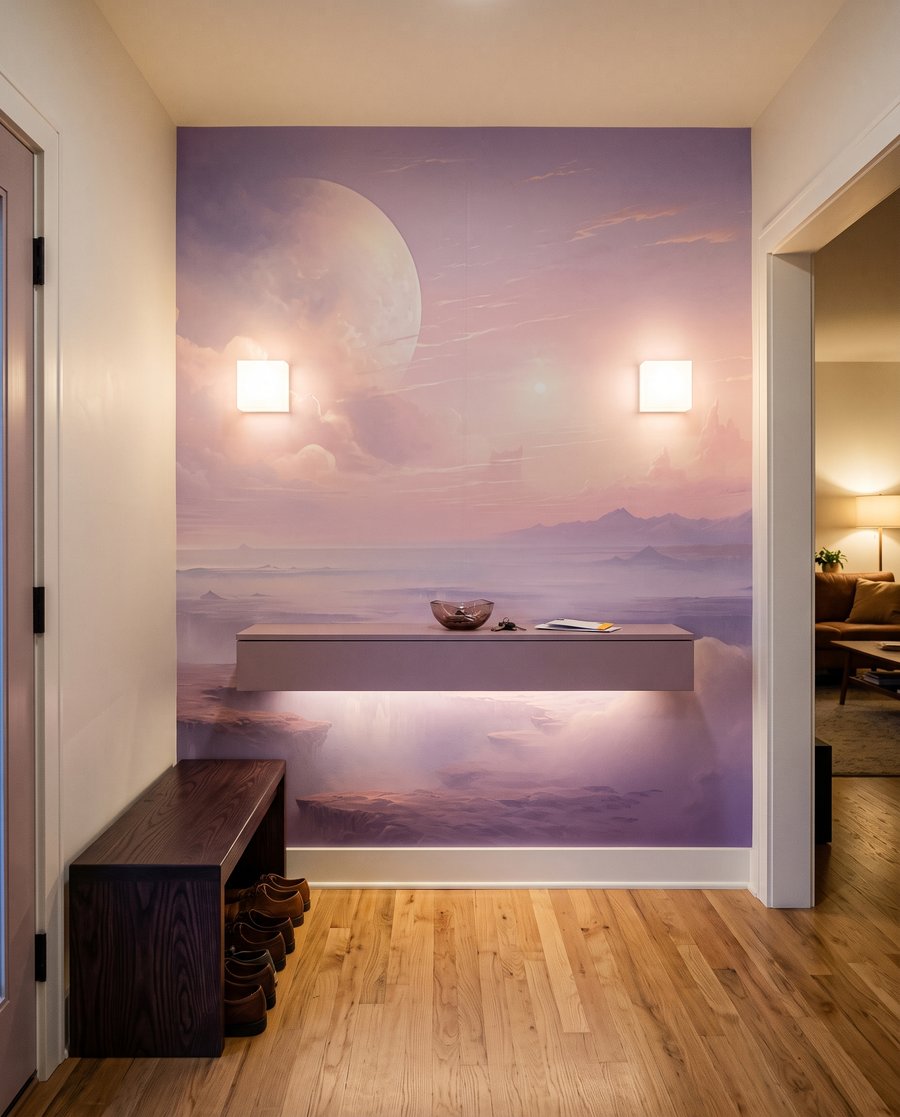 Lună peste apă liliachie — interior 4