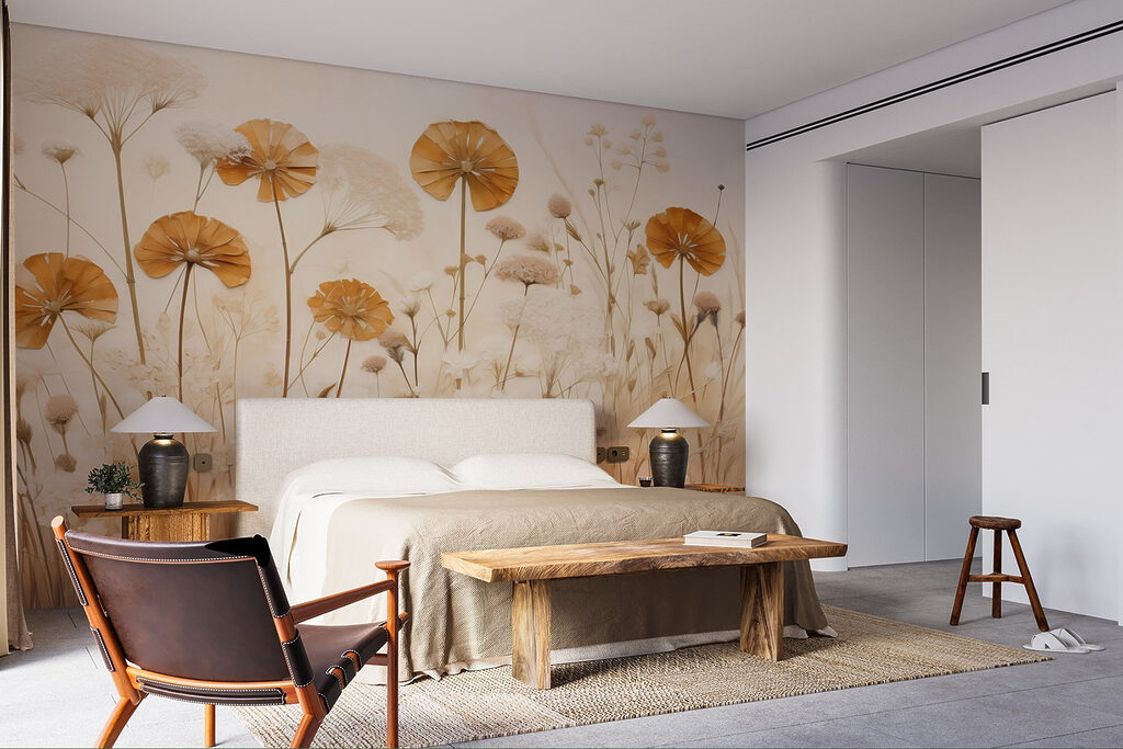 Flori aurii deasupra ierburilor — interior 5