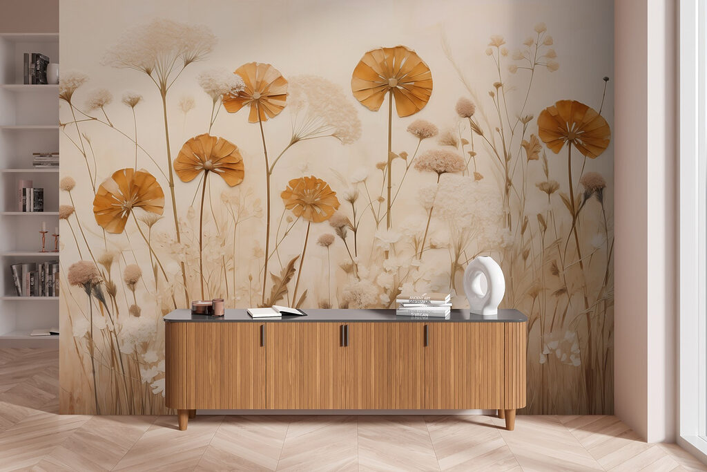 Flori aurii deasupra ierburilor — interior 6