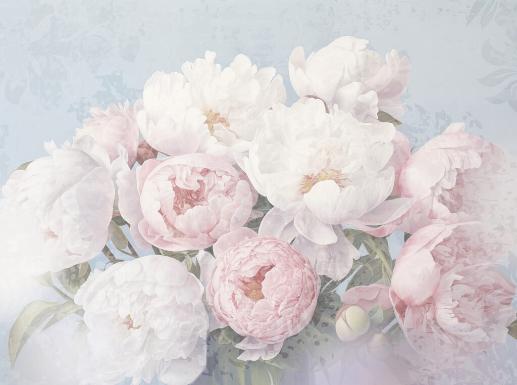 Buchet de pioene — design complet