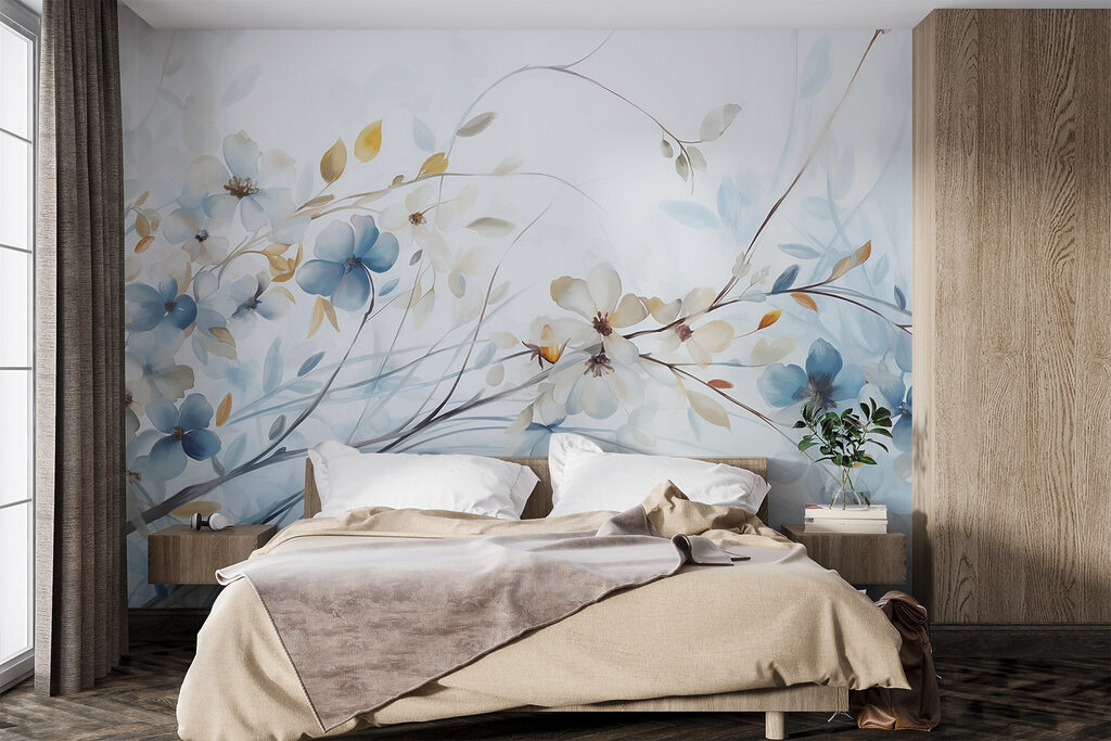 Ramuri albastre cu flori — interior 2