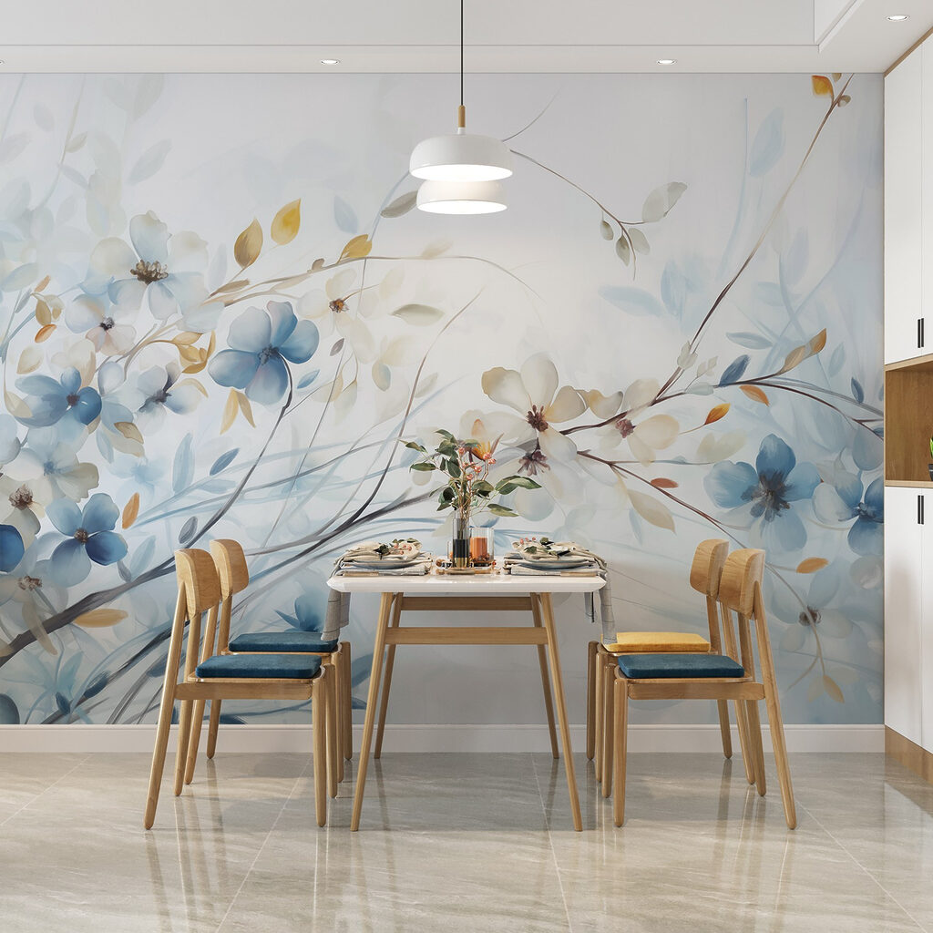 Ramuri albastre cu flori — interior 5