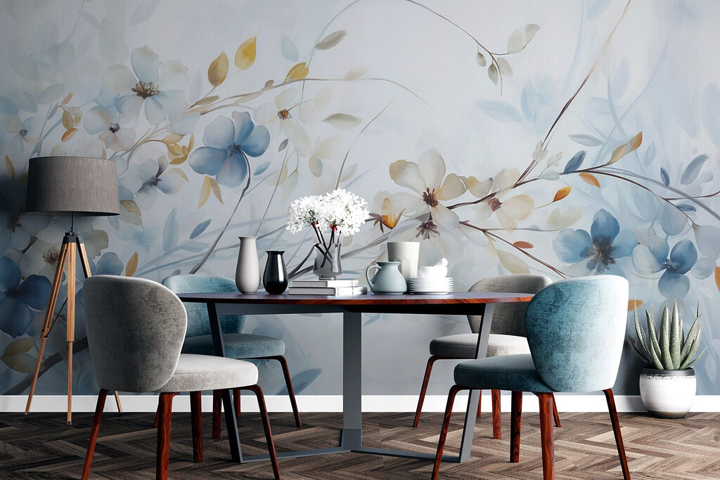 Ramuri albastre cu flori — interior 6