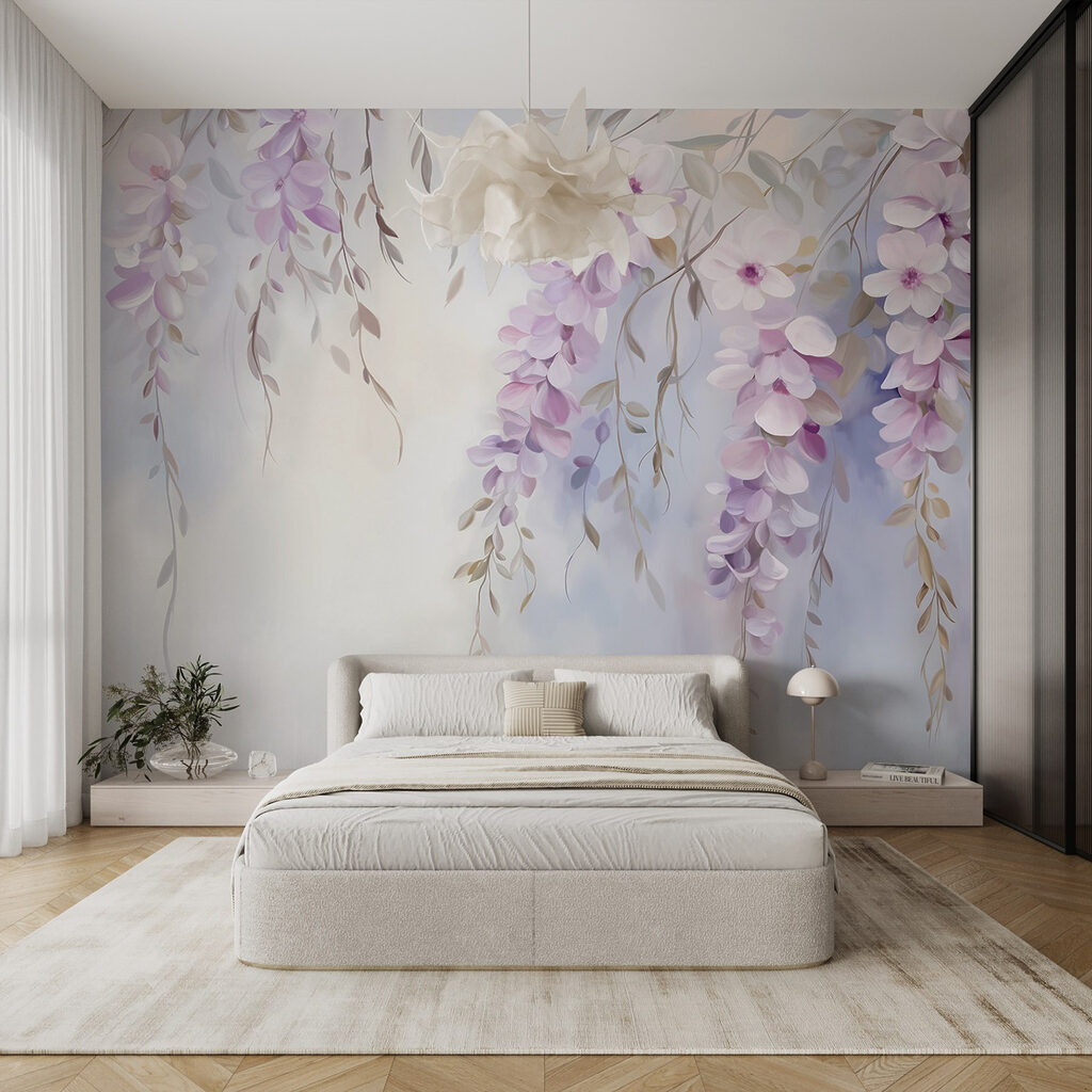 Ciorchini lila în cascadă — interior 5