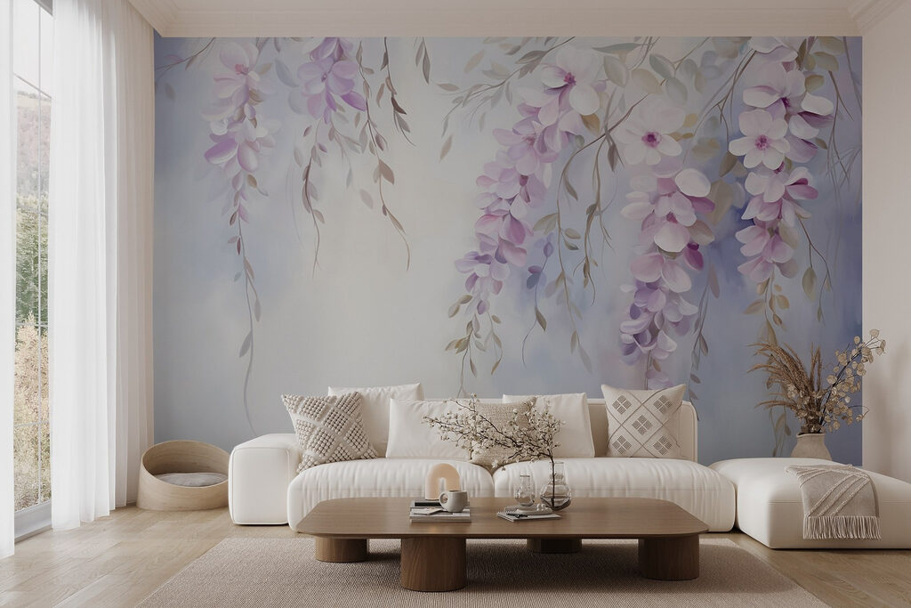Ciorchini lila în cascadă — interior 6