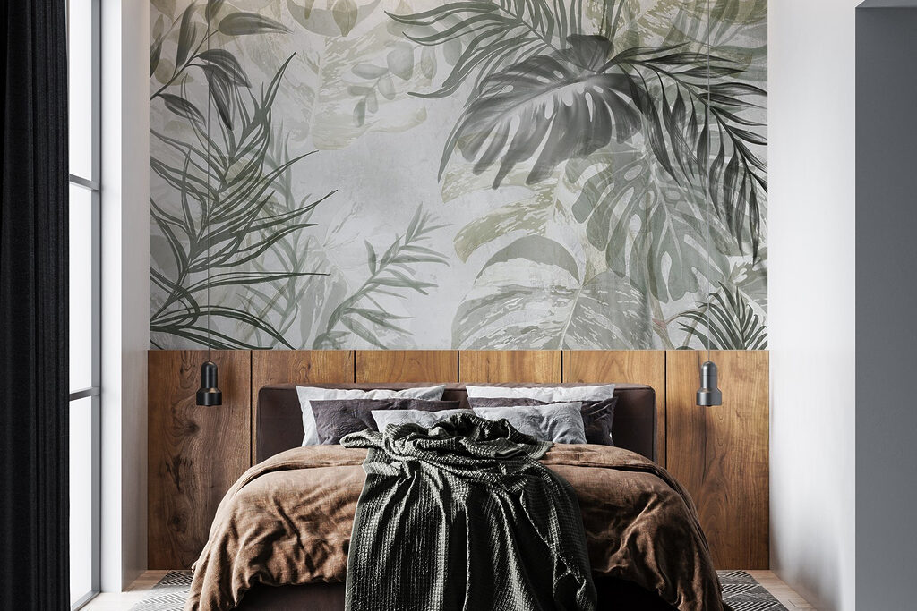 Frunze tropicale pictate — interior 1