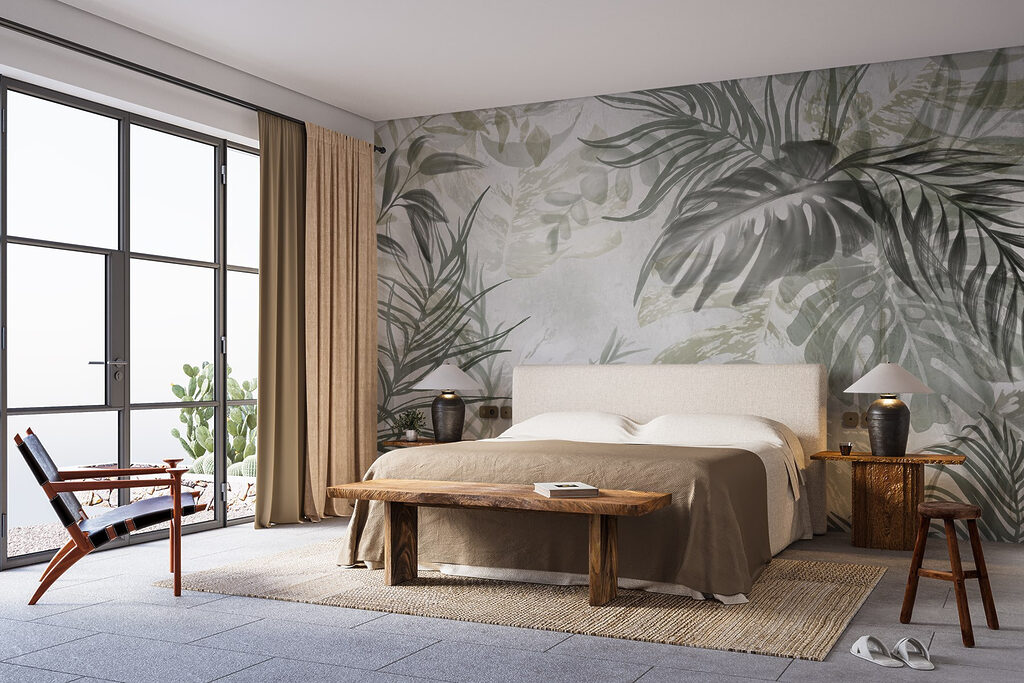 Frunze tropicale pictate — interior 2