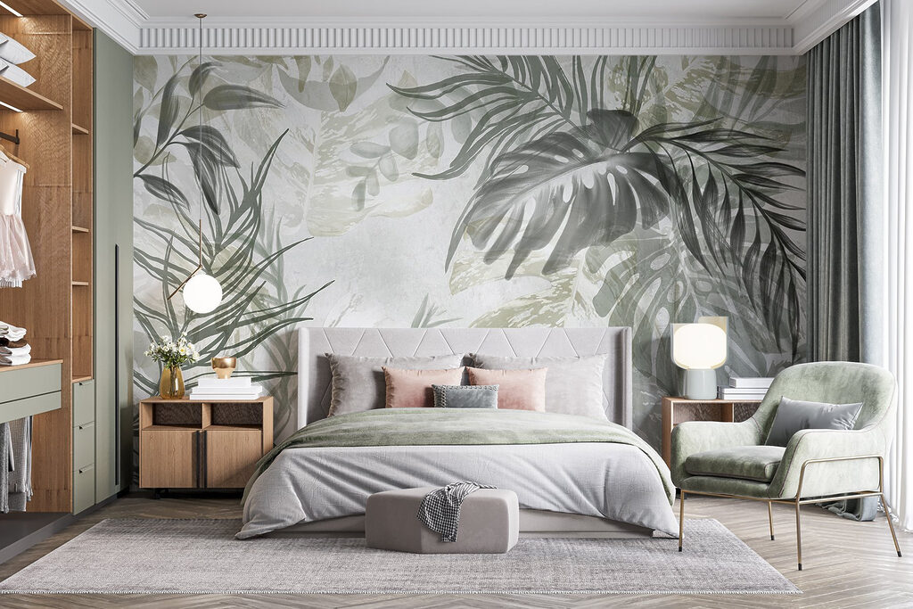 Frunze tropicale pictate — interior 3