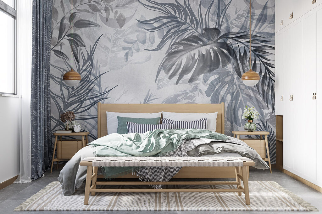 Frunze tropicale pictate — interior 3