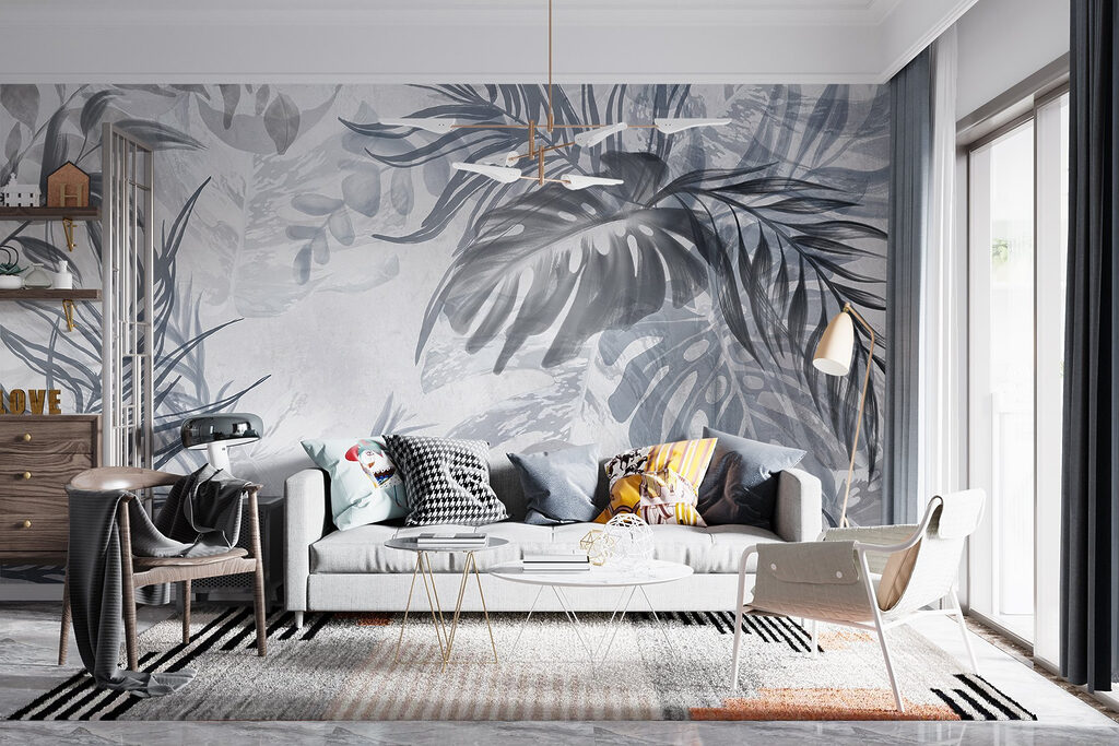 Frunze tropicale pictate — interior 4