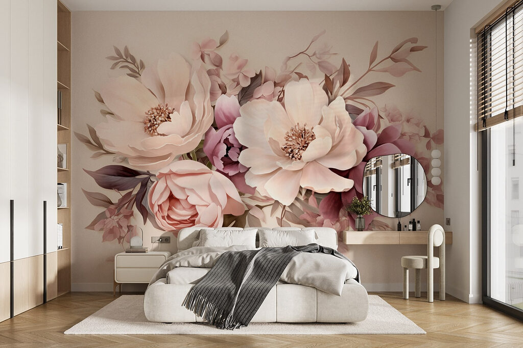 Buchet pastel pe crem — interior 2