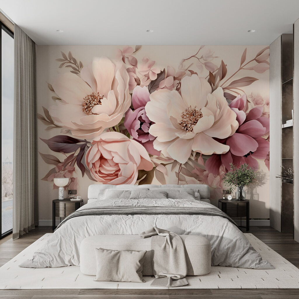 Buchet pastel pe crem — interior 3
