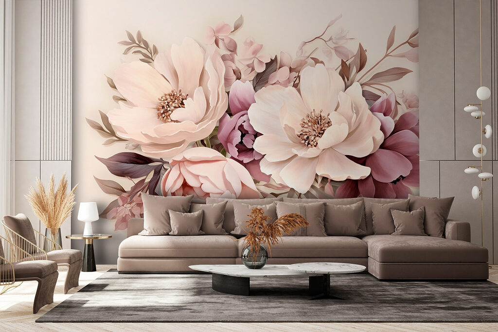Buchet pastel pe crem — interior 4