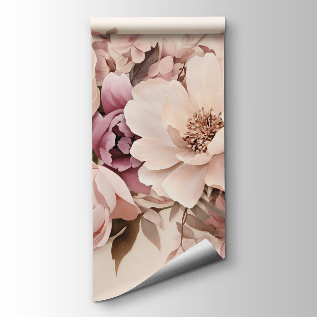 Buchet pastel pe crem — vizualizare produs