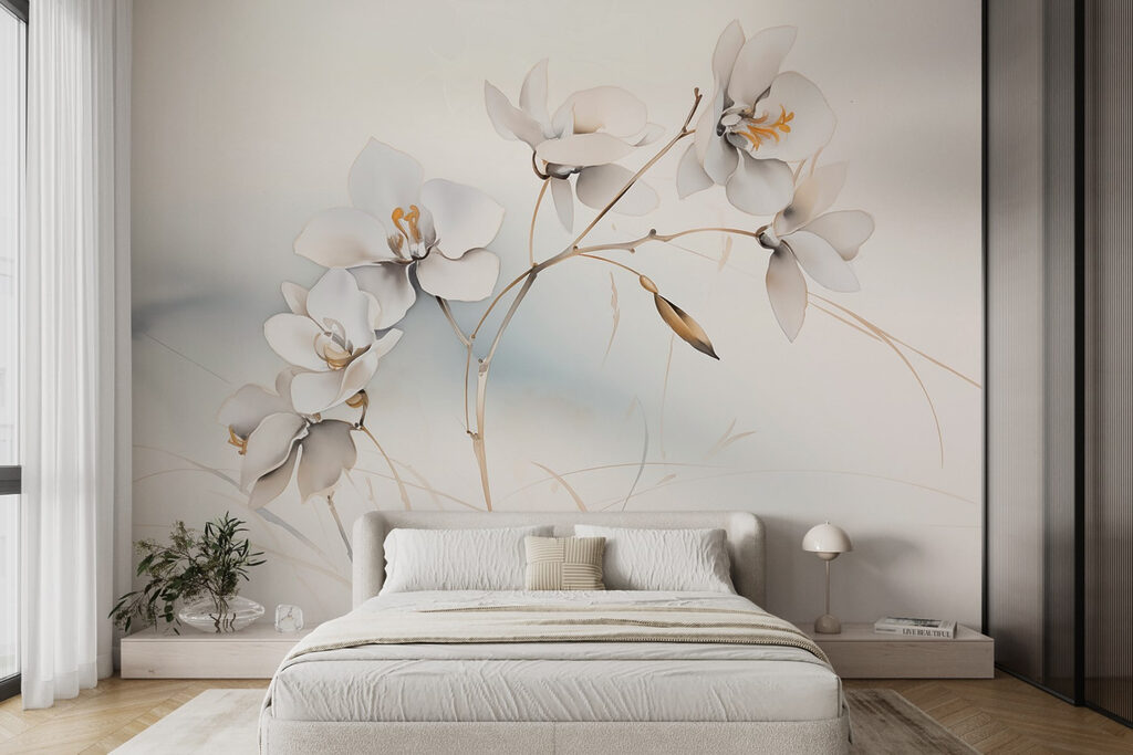 Flori albe, ramuri aurii — interior 1