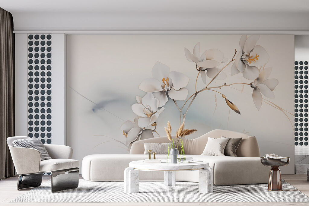 Flori albe, ramuri aurii — interior 3