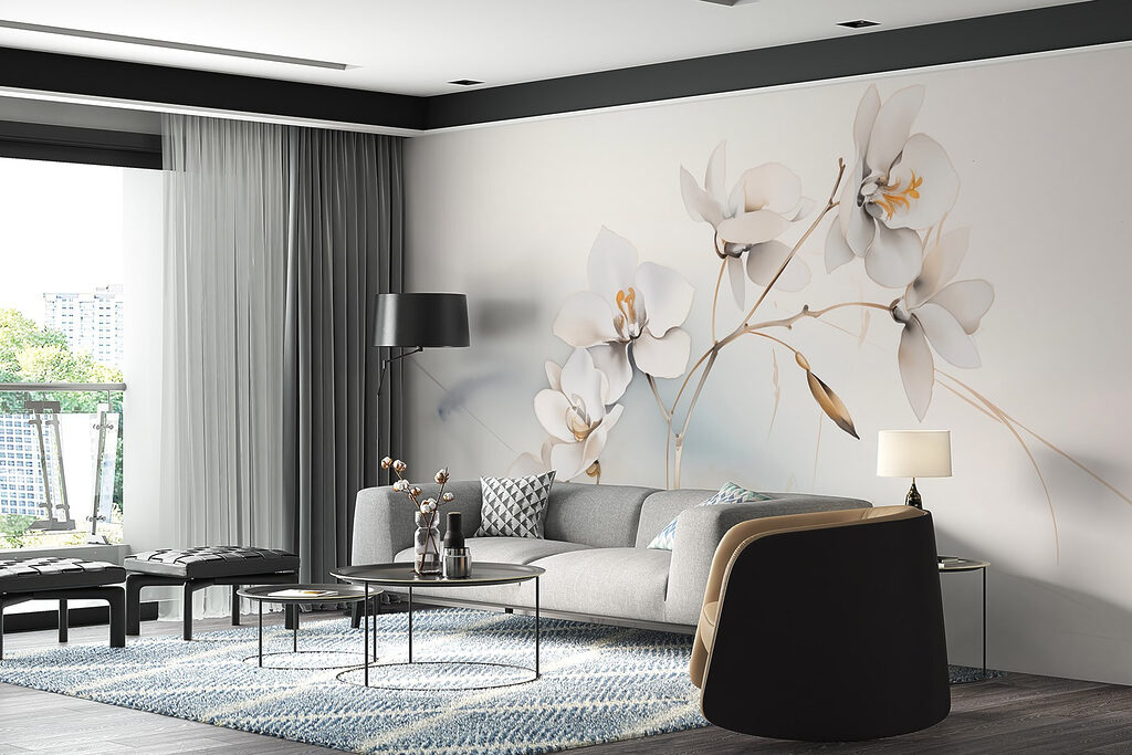 Flori albe, ramuri aurii — interior 5