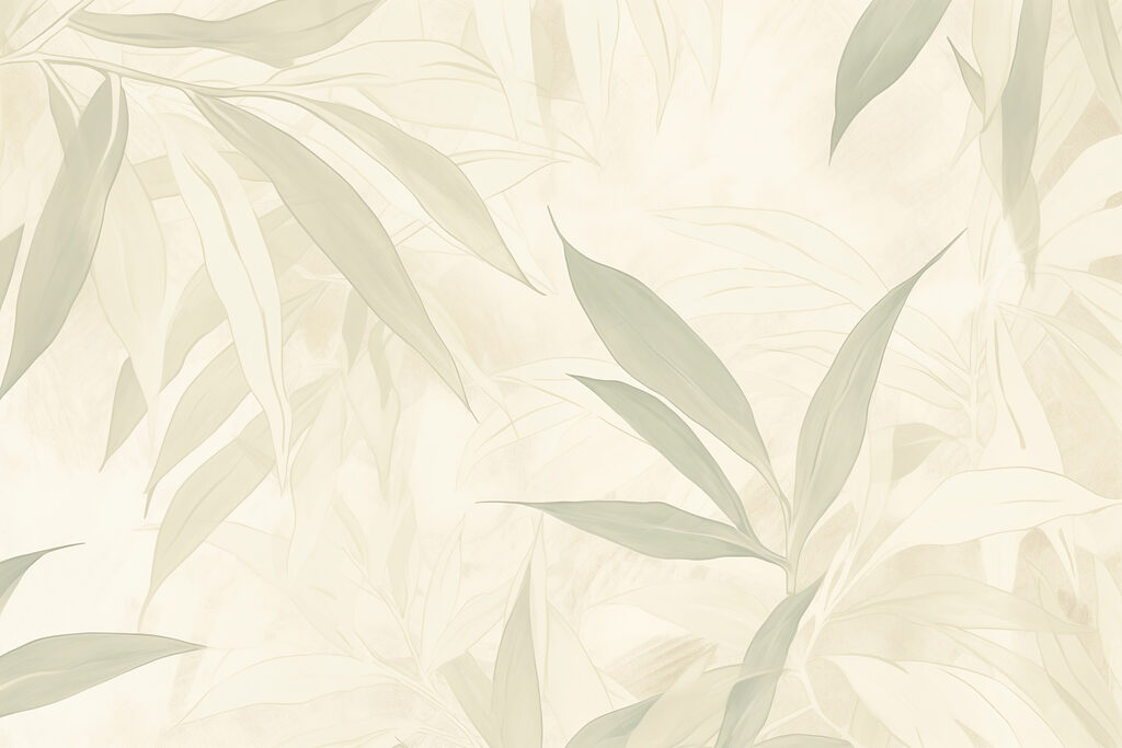 Frunze pale, verde crem — design complet