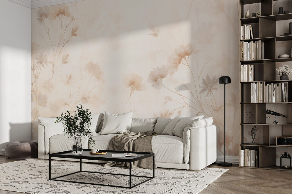 Flori bej în lumină — interior 4
