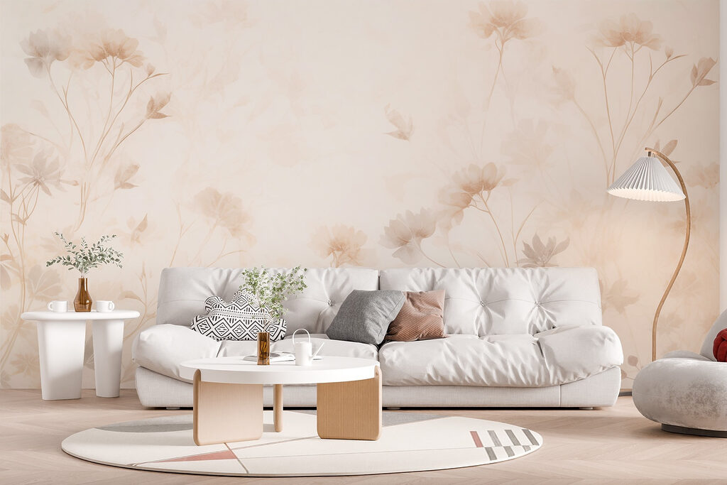 Flori bej în lumină — interior 5