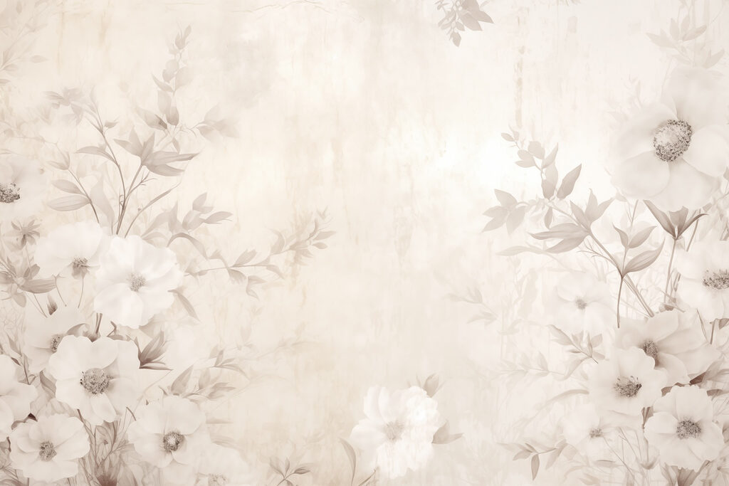 Margine florală roz pudrat — design complet