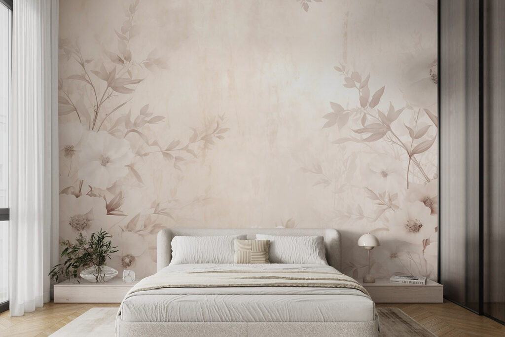 Margine florală roz pudrat — interior 2