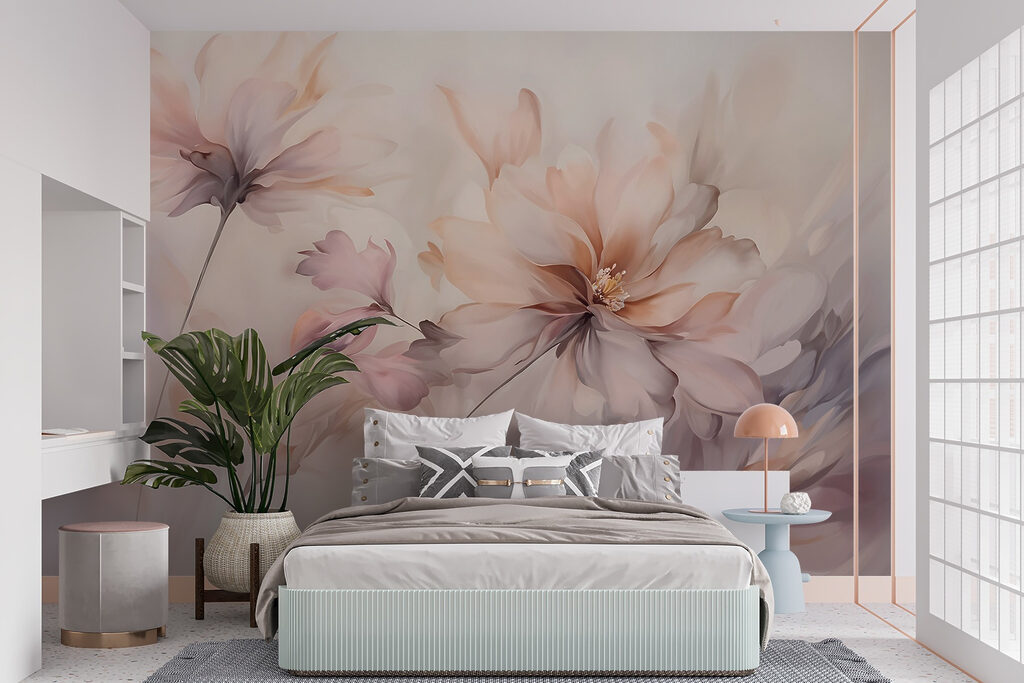 Flori piersică în acuarelă — interior 4