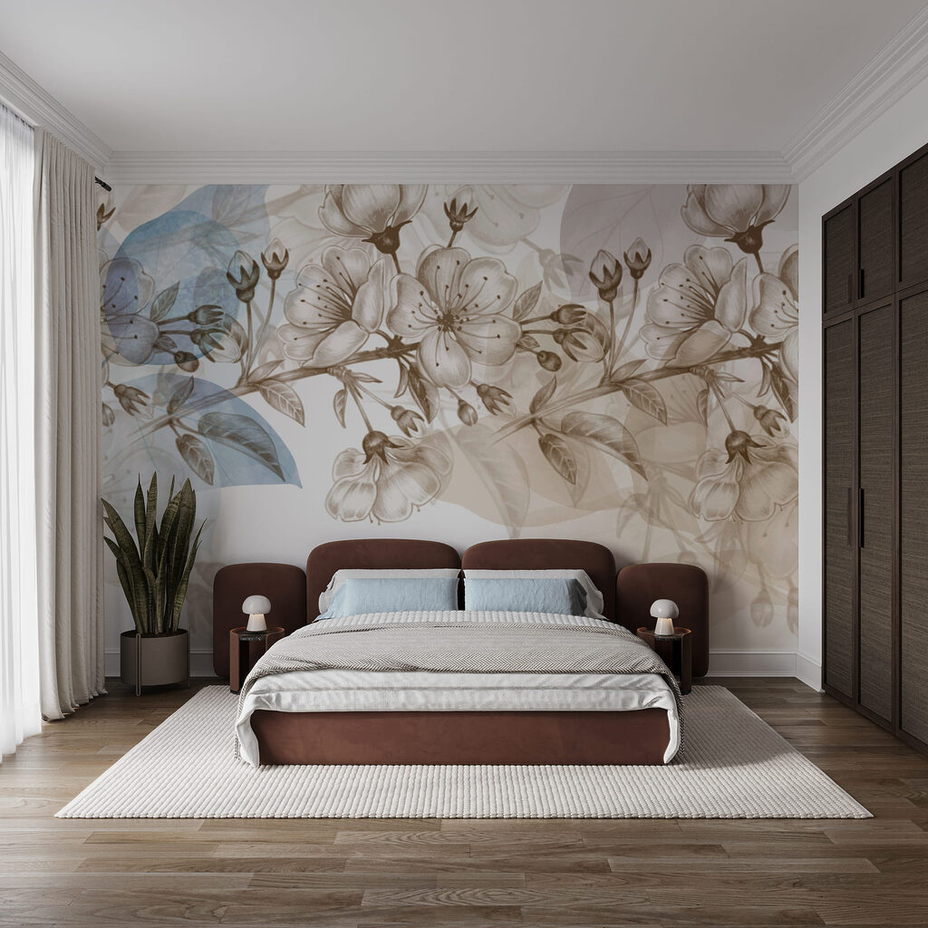 Margine cu flori fine — interior 2