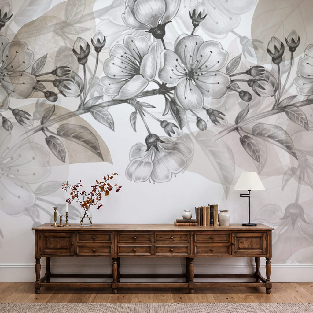 Margine cu flori fine — interior 2