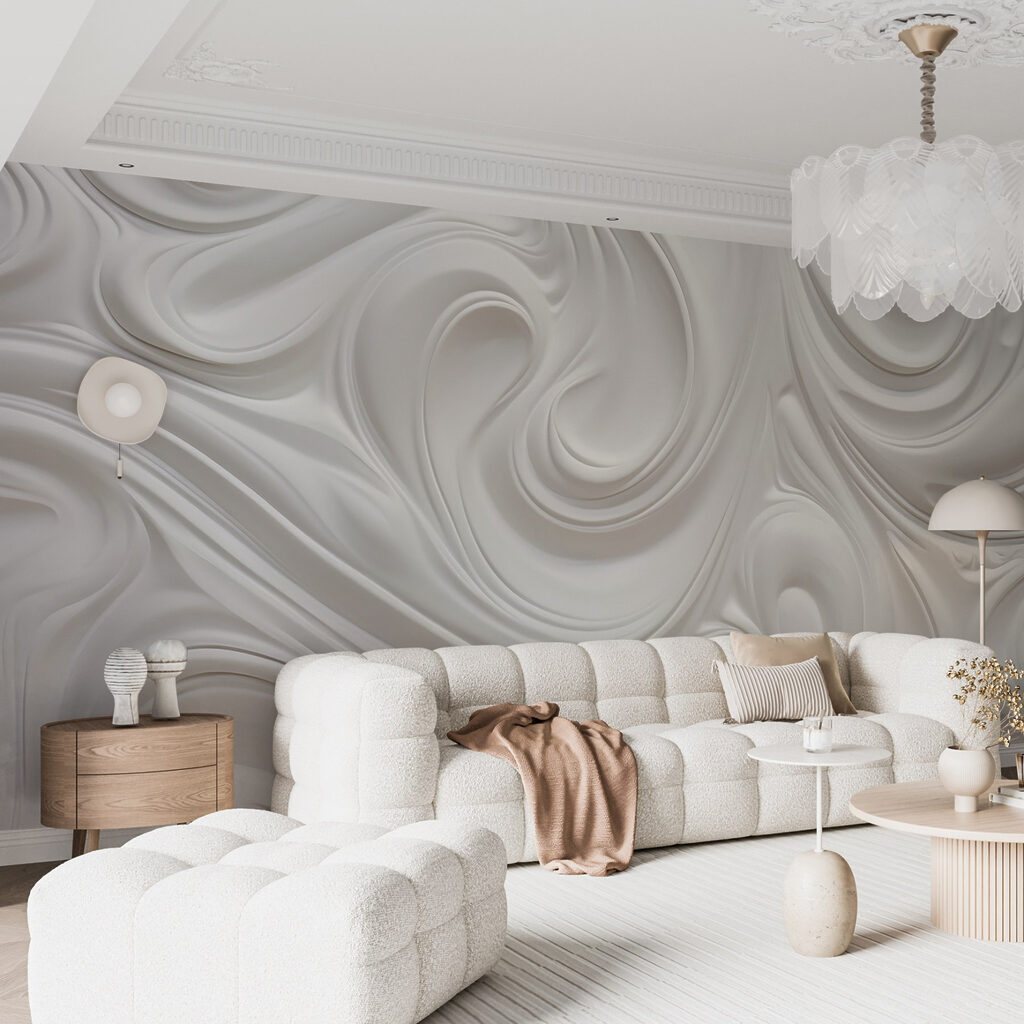Bucle albe în relief — interior 5