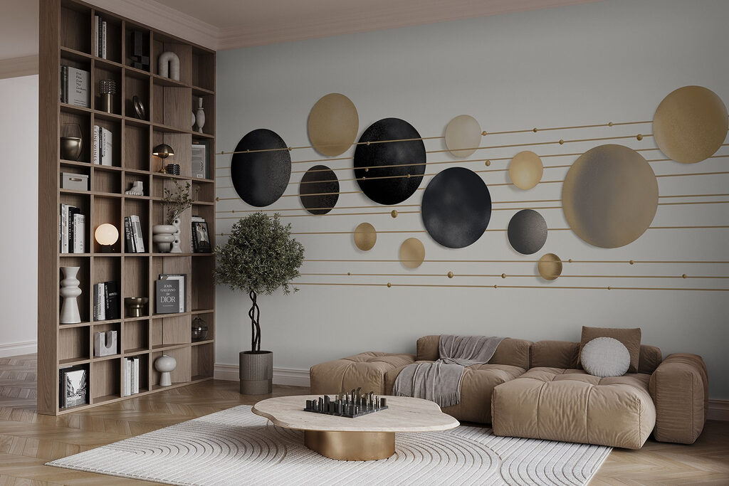 Cercuri aurii pe linii — interior 4