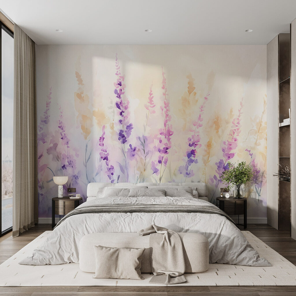 Flori subțiri în acuarelă — interior 1