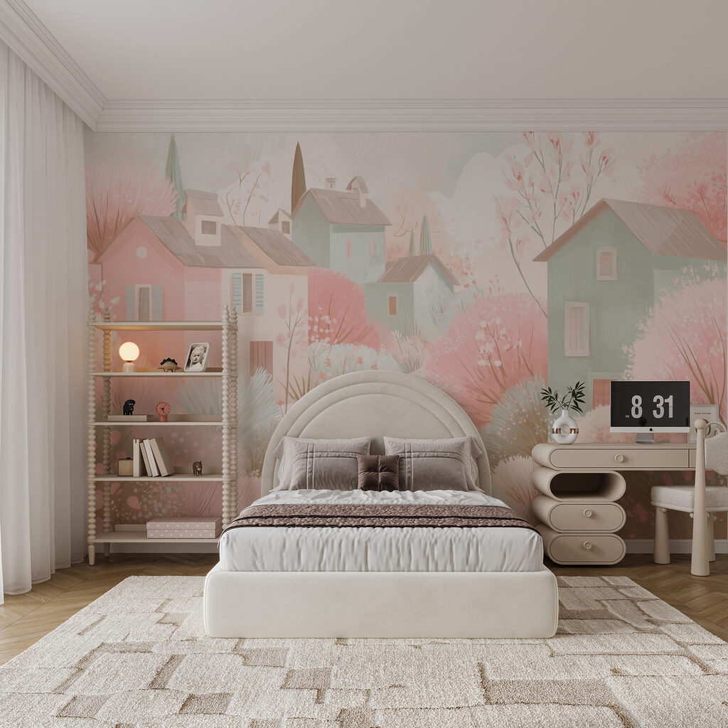 Căsuțe pastelate între flori — interior 2