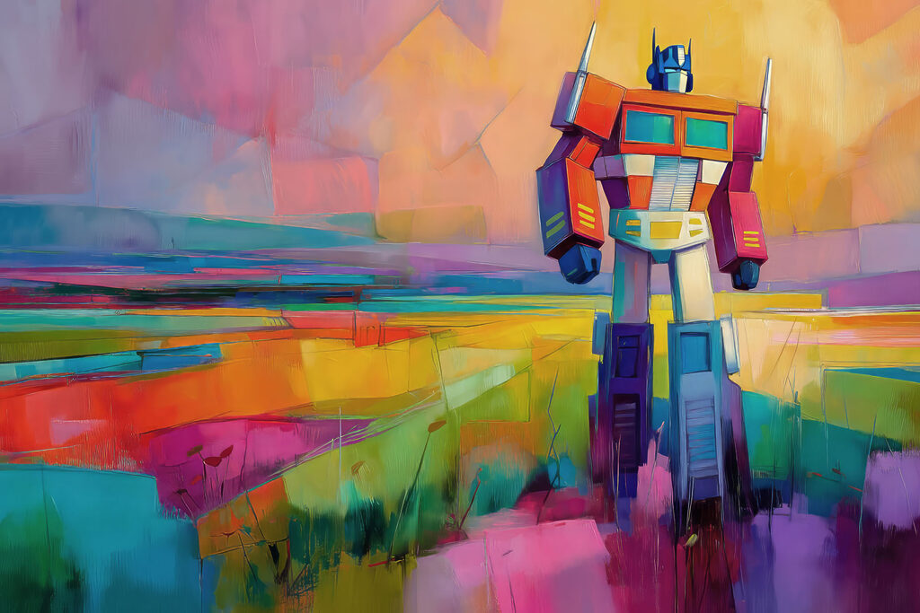 Robot colorat — design complet