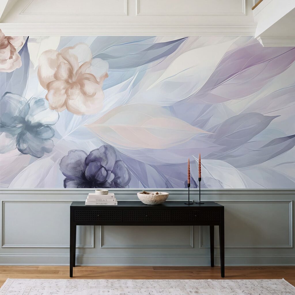 Frunze pastelate și flori — interior 2