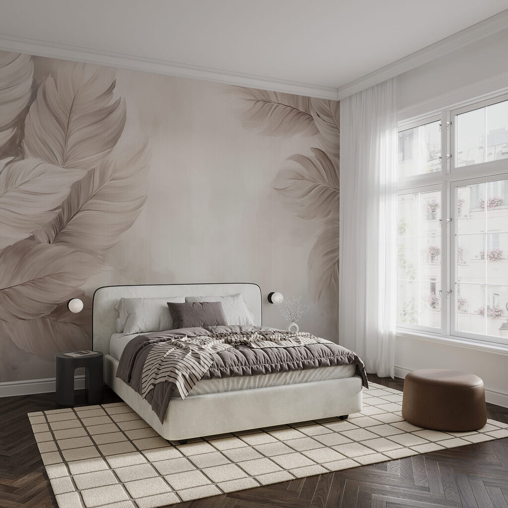 Frunze late pe margini — interior 2